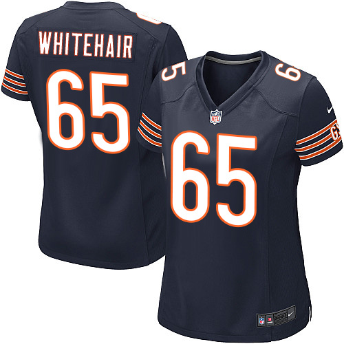 Women's Nike Chicago Bears #65 Cody Whitehair Game Navy Blue Team Color NFL Jersey