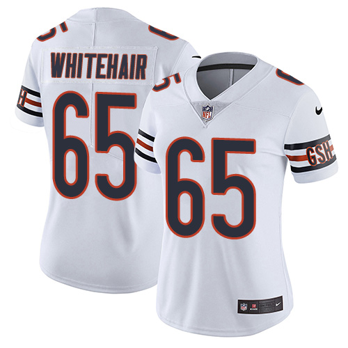 Women's Nike Chicago Bears #65 Cody Whitehair White Vapor Untouchable Limited Player NFL Jersey