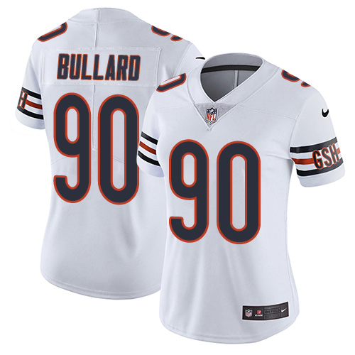 Women's Nike Chicago Bears #90 Jonathan Bullard White Vapor Untouchable Elite Player NFL Jersey