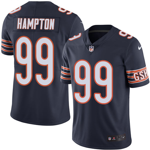 Men's Nike Chicago Bears #99 Dan Hampton Navy Blue Team Color Vapor Untouchable Limited Player NFL Jersey