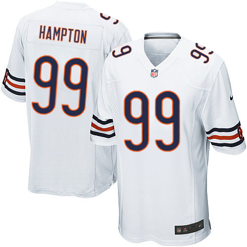 Men's Nike Chicago Bears #99 Dan Hampton Game White NFL Jersey