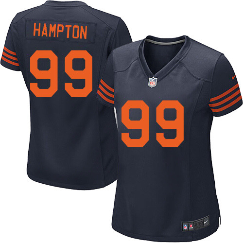 Women's Nike Chicago Bears #99 Dan Hampton Game Navy Blue Alternate NFL Jersey