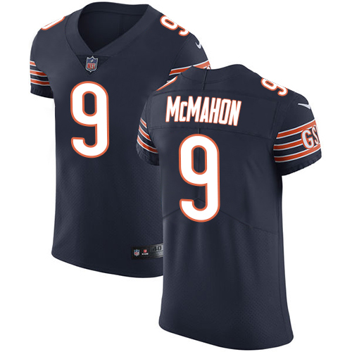 Men's Nike Chicago Bears #9 Jim McMahon Navy Blue Team Color Vapor Untouchable Elite Player NFL Jersey