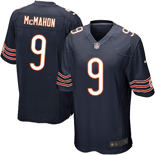 Men's Nike Chicago Bears #9 Jim McMahon Game Navy Blue Team Color NFL Jersey