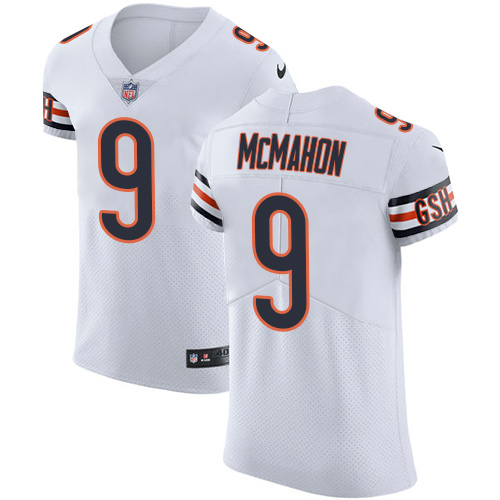 Men's Nike Chicago Bears #9 Jim McMahon Elite White NFL Jersey