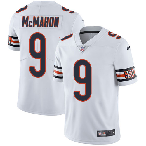 Men's Nike Chicago Bears #9 Jim McMahon White Vapor Untouchable Limited Player NFL Jersey