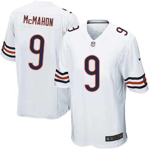Men's Nike Chicago Bears #9 Jim McMahon Game White NFL Jersey