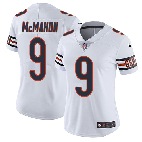 Women's Nike Chicago Bears #9 Jim McMahon White Vapor Untouchable Elite Player NFL Jersey