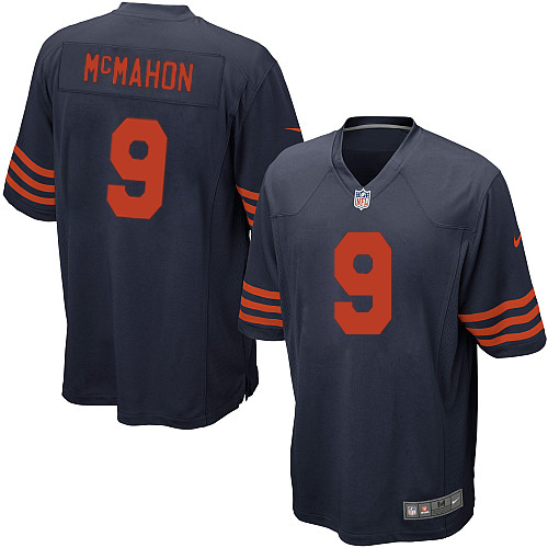 Men's Nike Chicago Bears #9 Jim McMahon Game Navy Blue Alternate NFL Jersey