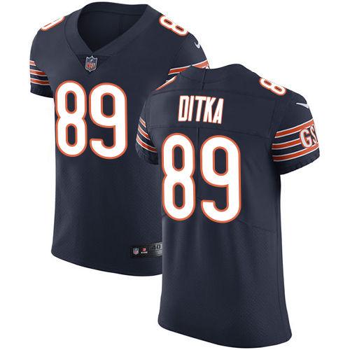 Men's Nike Chicago Bears #89 Mike Ditka Navy Blue Team Color Vapor Untouchable Elite Player NFL Jersey