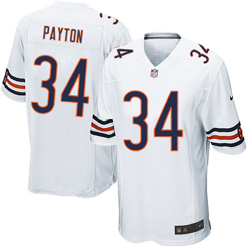 Men's Nike Chicago Bears #34 Walter Payton Game White NFL Jersey