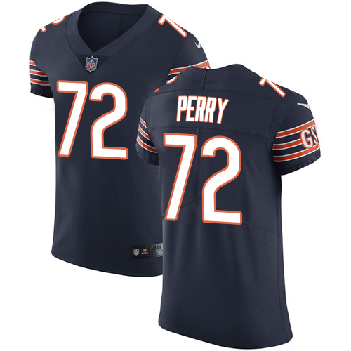 Men's Nike Chicago Bears #72 William Perry Navy Blue Team Color Vapor Untouchable Elite Player NFL Jersey