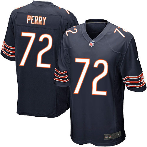 Men's Nike Chicago Bears #72 William Perry Game Navy Blue Team Color NFL Jersey