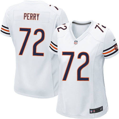 Women's Nike Chicago Bears #72 William Perry Game White NFL Jersey