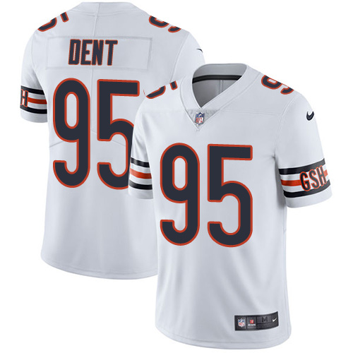 Men's Nike Chicago Bears #95 Richard Dent White Vapor Untouchable Limited Player NFL Jersey