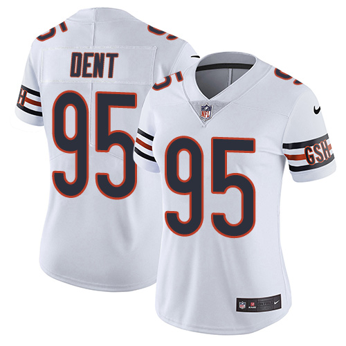 Women's Nike Chicago Bears #95 Richard Dent White Vapor Untouchable Limited Player NFL Jersey