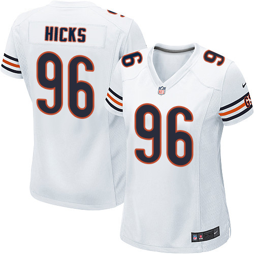 Women's Nike Chicago Bears #96 Akiem Hicks Game White NFL Jersey