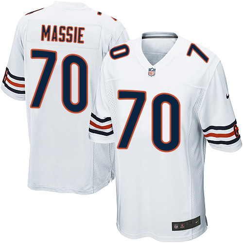 Men's Nike Chicago Bears #70 Bobby Massie Game White NFL Jersey