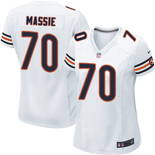 Women's Nike Chicago Bears #70 Bobby Massie Game White NFL Jersey