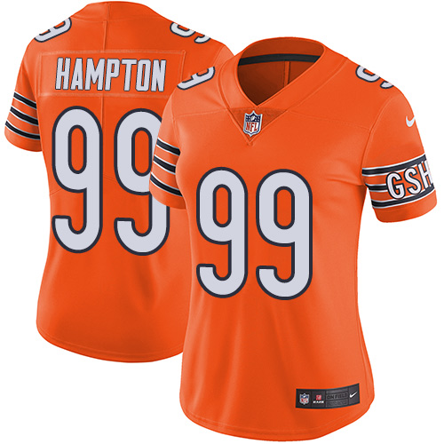 Women's Nike Chicago Bears #99 Dan Hampton Limited Orange Rush Vapor Untouchable NFL Jersey