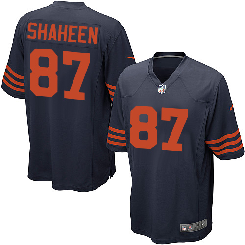 Men's Nike Chicago Bears #87 Adam Shaheen Game Navy Blue Alternate NFL Jersey