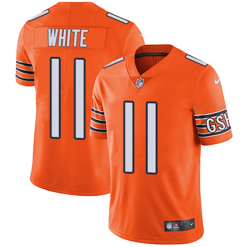 Men's Nike Chicago Bears #11 Kevin White Elite Orange Rush Vapor Untouchable NFL Jersey