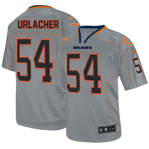 Men's Nike Chicago Bears #54 Brian Urlacher Elite Lights Out Grey NFL Jersey