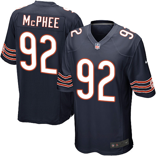 Men's Nike Chicago Bears #92 Pernell McPhee Game Navy Blue Team Color NFL Jersey