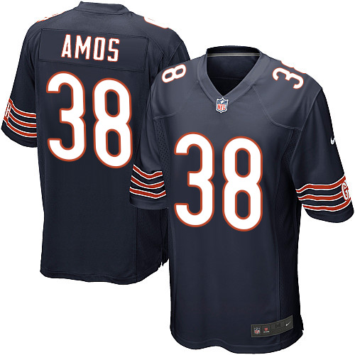 Men's Nike Chicago Bears #38 Adrian Amos Game Navy Blue Team Color NFL Jersey