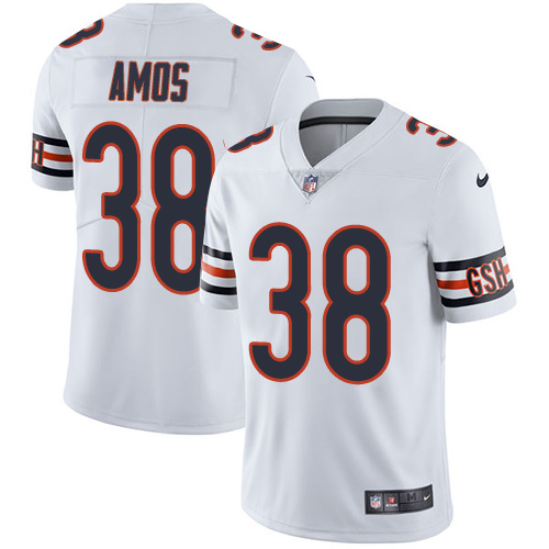 Men's Nike Chicago Bears #38 Adrian Amos White Vapor Untouchable Limited Player NFL Jersey