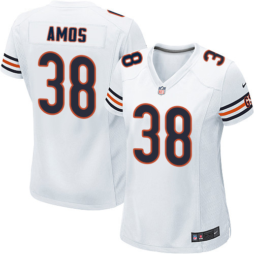 Women's Nike Chicago Bears #38 Adrian Amos Game White NFL Jersey
