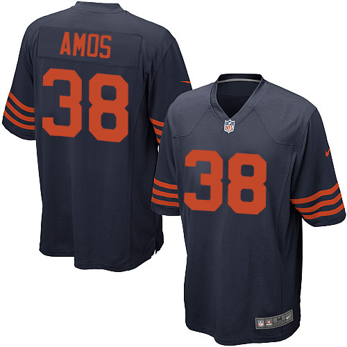 Men's Nike Chicago Bears #38 Adrian Amos Game Navy Blue Alternate NFL Jersey