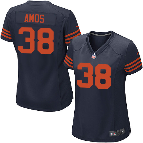 Women's Nike Chicago Bears #38 Adrian Amos Game Navy Blue Alternate NFL Jersey