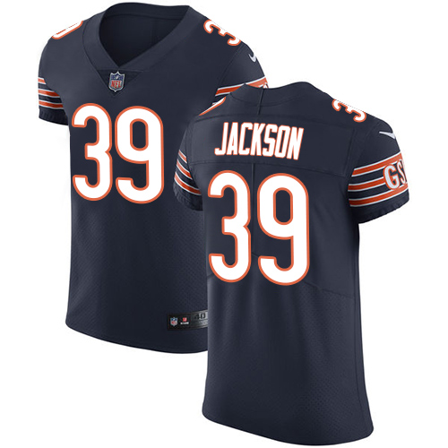 Men's Nike Chicago Bears #39 Eddie Jackson Navy Blue Team Color Vapor Untouchable Elite Player NFL Jersey