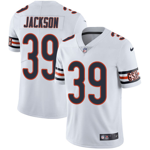 Youth Nike Chicago Bears #39 Eddie Jackson White Vapor Untouchable Elite Player NFL Jersey