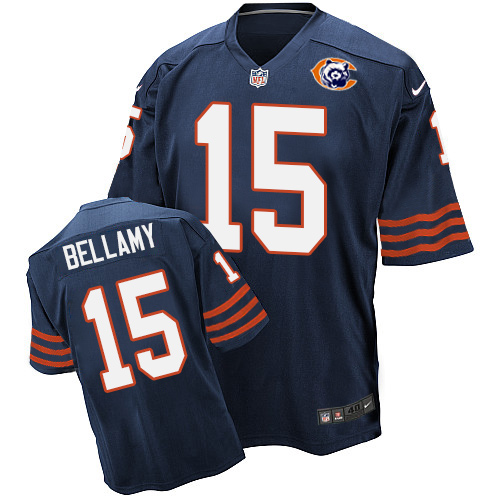 Men's Nike Chicago Bears #15 Josh Bellamy Elite Navy Blue Throwback NFL Jersey