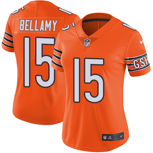 Women's Nike Chicago Bears #15 Josh Bellamy Limited Orange Rush Vapor Untouchable NFL Jersey