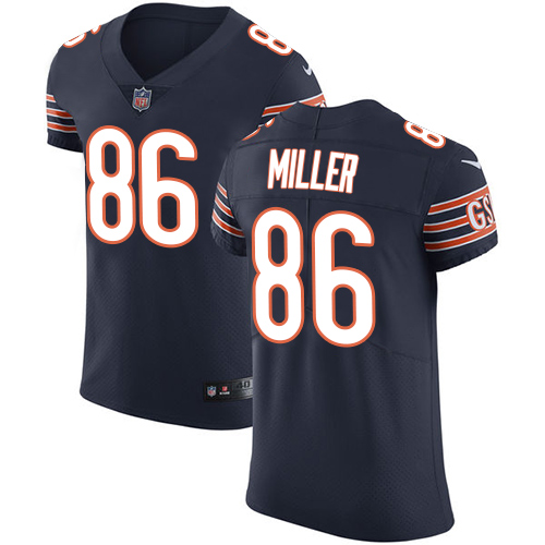 Men's Nike Chicago Bears #86 Zach Miller Navy Blue Team Color Vapor Untouchable Elite Player NFL Jersey