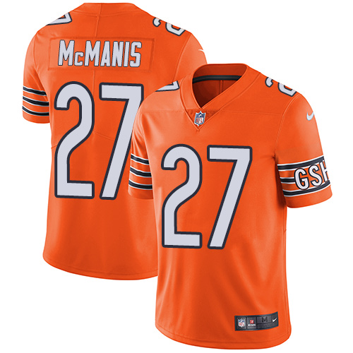 Men's Nike Chicago Bears #27 Sherrick McManis Elite Orange Rush Vapor Untouchable NFL Jersey