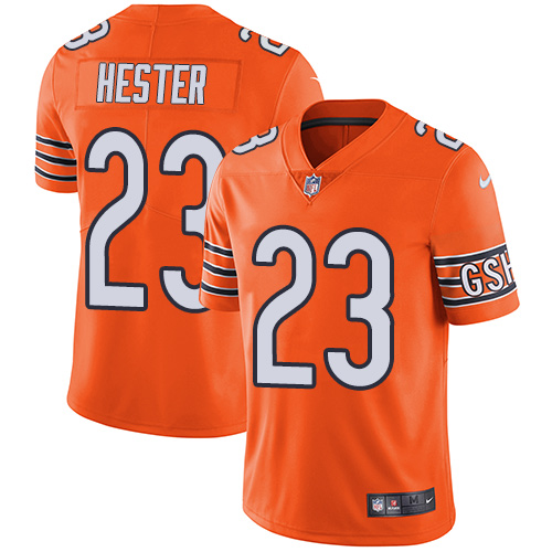 Men's Nike Chicago Bears #23 Devin Hester Limited Orange Rush Vapor Untouchable NFL Jersey
