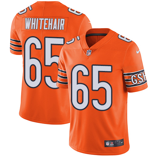 Men's Nike Chicago Bears #65 Cody Whitehair Elite Orange Rush Vapor Untouchable NFL Jersey