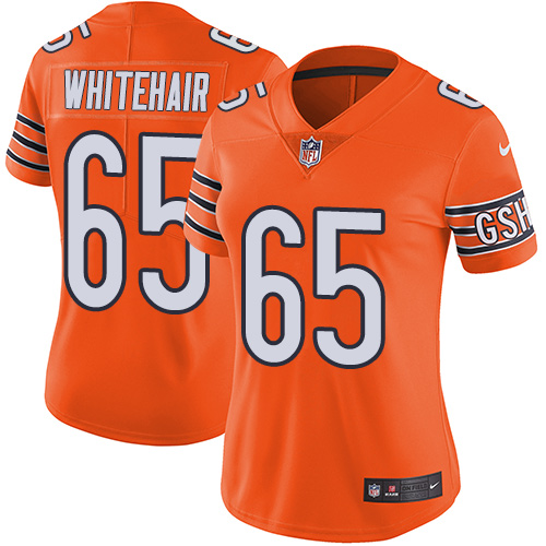 Women's Nike Chicago Bears #65 Cody Whitehair Limited Orange Rush Vapor Untouchable NFL Jersey
