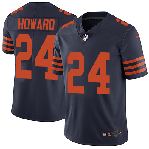 Men's Nike Chicago Bears #24 Jordan Howard Navy Blue Alternate Vapor Untouchable Limited Player NFL Jersey