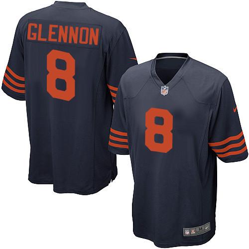 Men's Nike Chicago Bears #8 Mike Glennon Game Navy Blue Alternate NFL Jersey