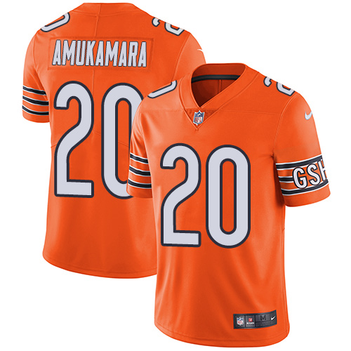 Men's Nike Chicago Bears #20 Prince Amukamara Elite Orange Rush Vapor Untouchable NFL Jersey
