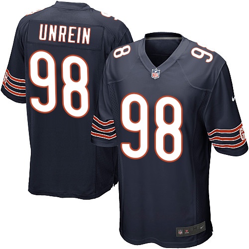 Men's Nike Chicago Bears #98 Mitch Unrein Game Navy Blue Team Color NFL Jersey
