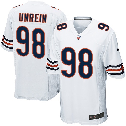 Men's Nike Chicago Bears #98 Mitch Unrein Game White NFL Jersey