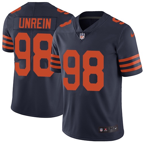 Men's Nike Chicago Bears #98 Mitch Unrein Navy Blue Alternate Vapor Untouchable Limited Player NFL Jersey
