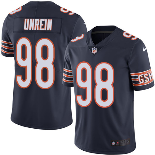 Youth Nike Chicago Bears #98 Mitch Unrein Navy Blue Team Color Vapor Untouchable Limited Player NFL Jersey