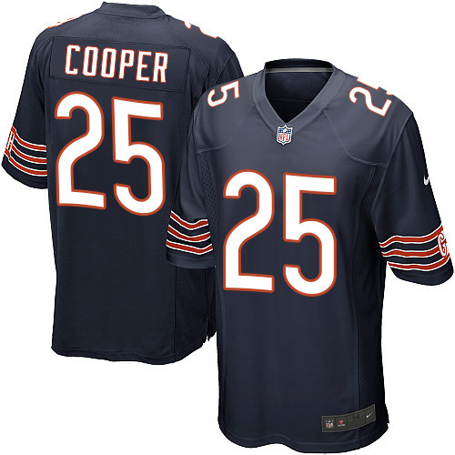 Men's Nike Chicago Bears #25 Marcus Cooper Game Navy Blue Team Color NFL Jersey